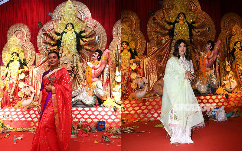 Celebs At Durga Pooja Pandals: Priyanka Chopra And Rani Mukerji Seek Blessings Of Goddess Durga