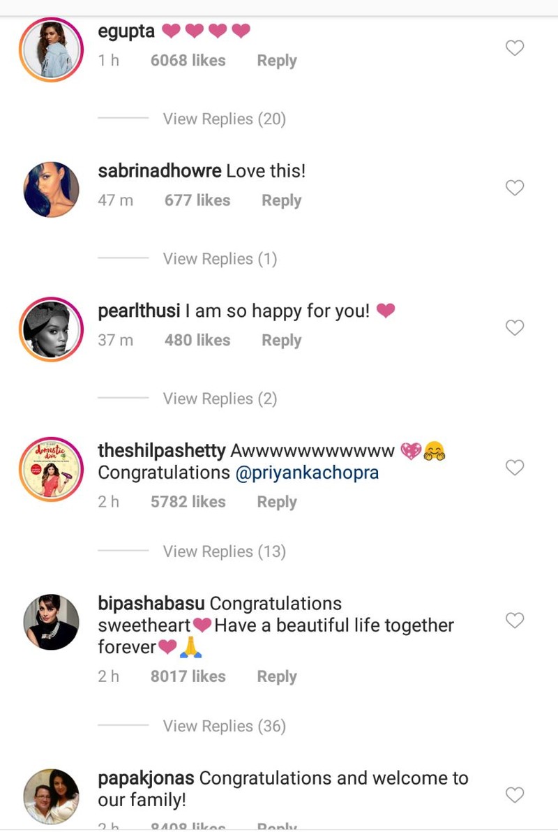 celebs wishing priyanka chopra on her engagement 5