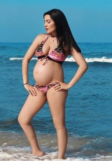 celina jaitly photoshoot with baby bump