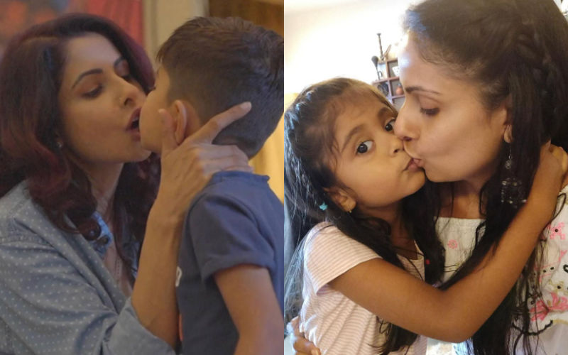 Chhavi Mittal Hits Back At A Troll Who Accused Her Of Committing ‘Child Abuse’ With Her Kids By Kissing Them On Lips-See Her Post