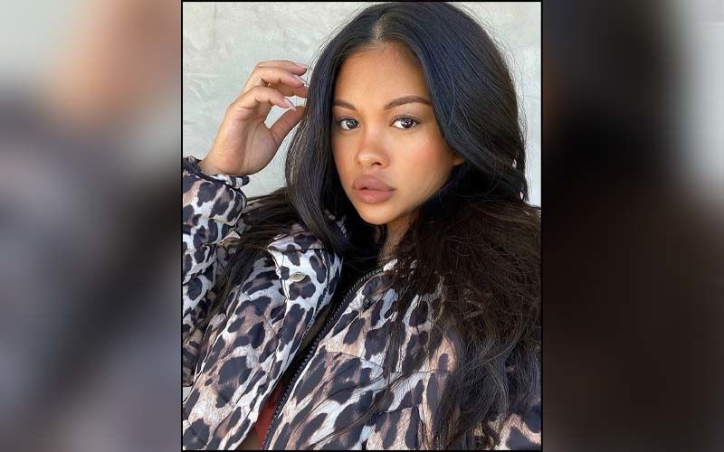Chris Brown’s Ex-GF Ammika Harris Posts Near-Nudes; Says She Is TIRED A Week After Giving Birth To Their Baby
