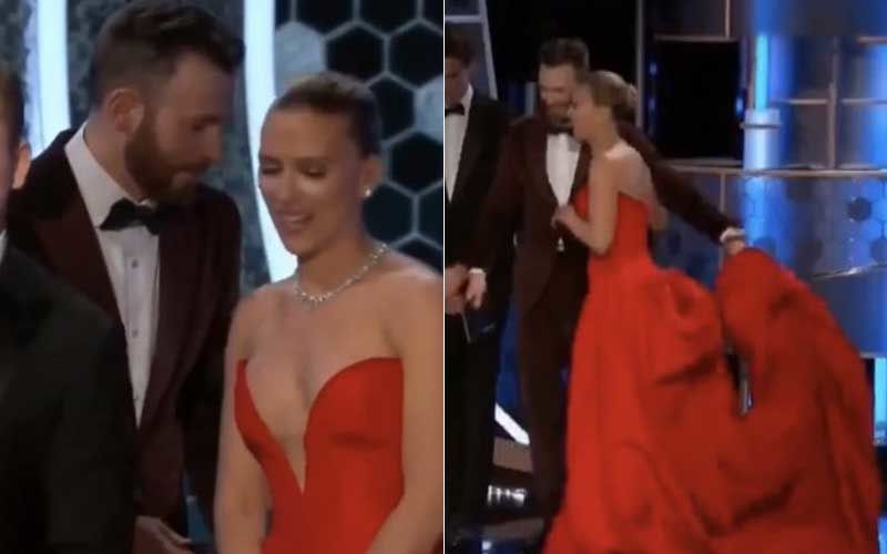 Chris Evans And Scarlett Share A Moment At Golden Globes; Fans Can’t Get Over Captain America And Black Widow