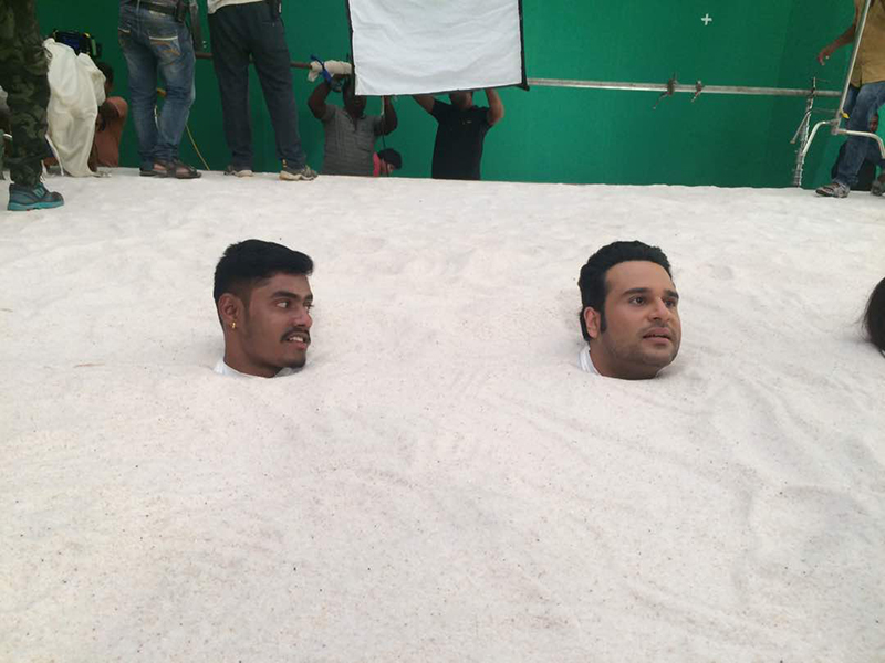 comedian krushna abhishek shoot for the drama company promo