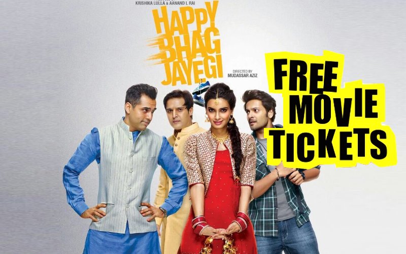 Win FREE movie tickets for Happy Bhag Jayegi