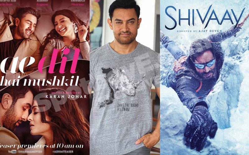 See Aamir Khan in Ae Dil Hai Mushkil and Shivaay both?