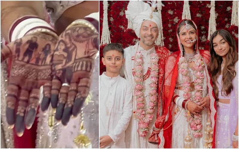 Dalljiet Kaur Ties The KNOT With UK-Based Businessman Nikhil Patel! Newly-Wedded Bride SHOWS OFF Her Family Themed Mehendi- Take A Look
