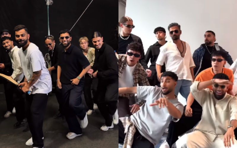 Viral 'Kala Chashma' Dance Group Reaches Mumbai, Grooves With Virat Kohli And Suniel Shetty; Fans Go Wow- See VIDEOS