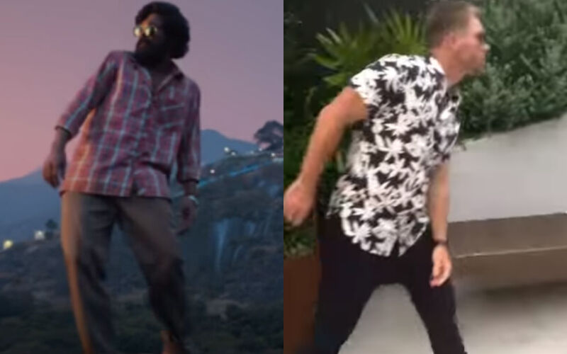 Pushpa Fever Grips Australian Cricketer David Warner As He Recreates Allu Arjun's ICONIC Srivalli Step; Netizen Says, ‘You Simply Nailed It’-See Video
