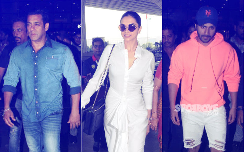 Salman Khan, Deepika Padukone And Varun Dhawan Make A Style Statement At The Airport