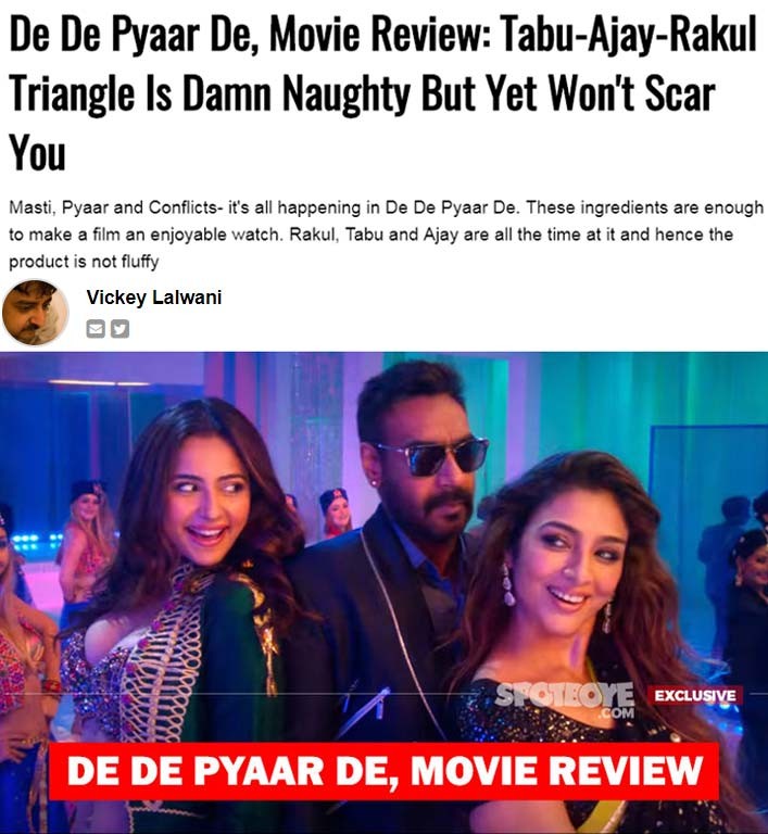 de de pyaar de review