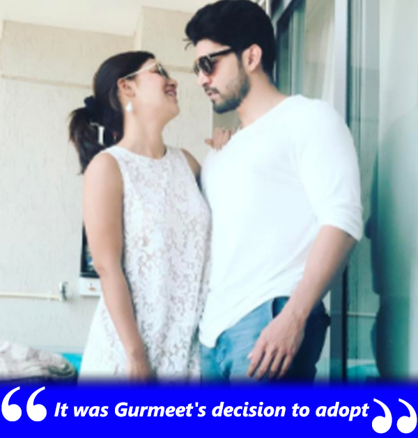 debina says it was gurmeets decision to adopt