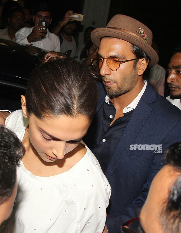 ranveer and deepika at anil kapoors juhu bungalow