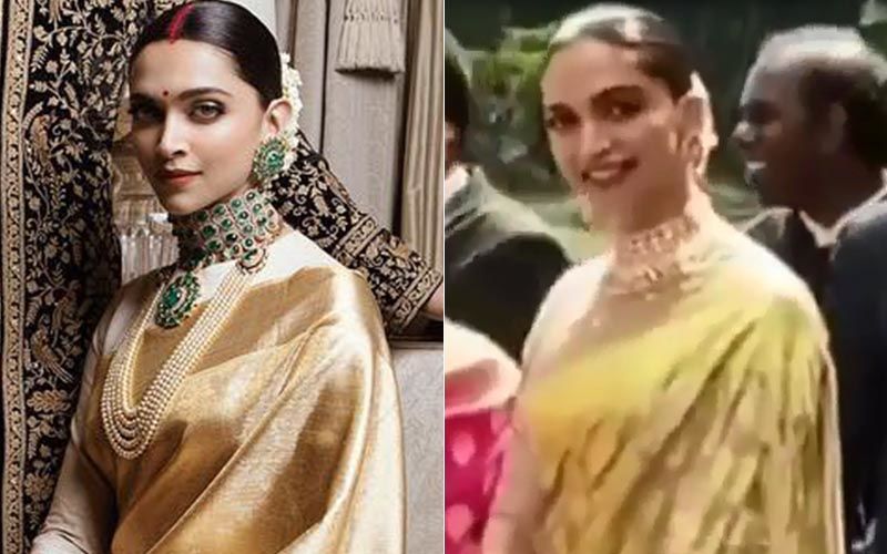 Wait, Did Deepika Padukone Just REPEAT Her Reception Saree For Friend Urvashi Keshvani's Wedding?