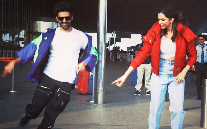 Deepika Padukone And Kartik Aaryan Trolled For Their Airport Dance Stunt; Netizens Call Them ‘Attention Seekers’