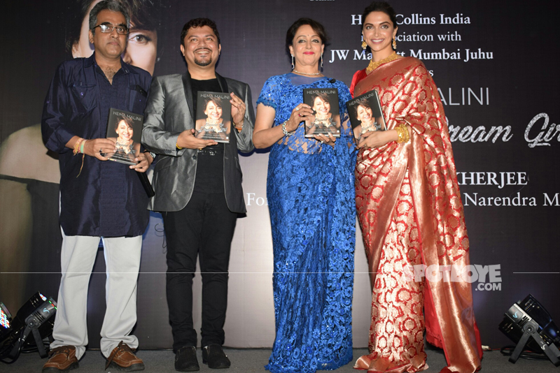 deepika padukone hema malini at hema malini autobiography launch in mumbai