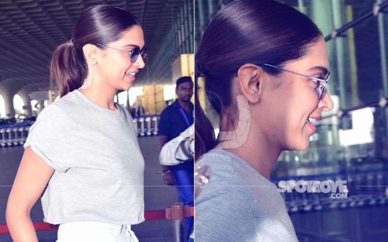 PICS: Deepika Padukone In Acute Pain, Spotted With Bandages On Her Neck