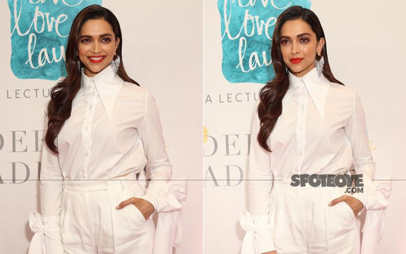 Deepika Padukone Is A Vision In White At The Live Love Laugh Event, A ...