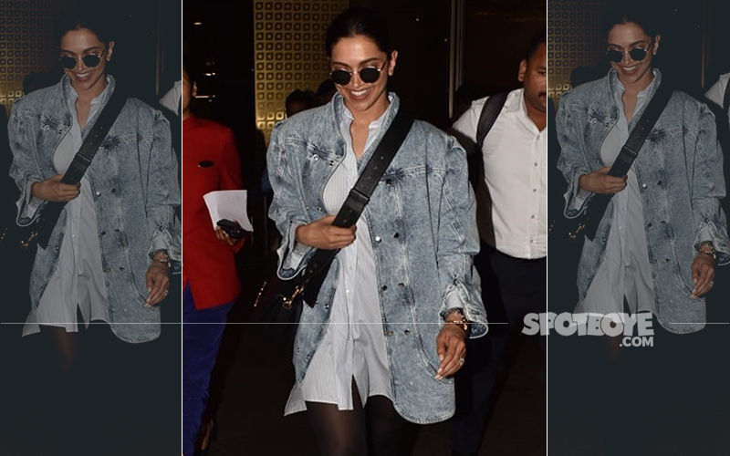 Deepika Padukone Is Sexy As Hell In That Denim Shirt As She Returns From London