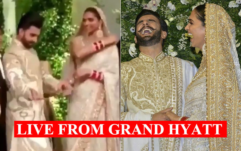 Deepika Padukone-Ranveer Singh Mumbai Wedding Reception: Actor Breaks Into Impromptu Jig, Couple Laughs As Actress Called ‘Bhabhiji’ – Watch Inside Videos
