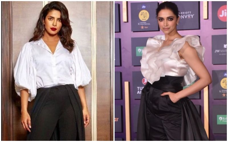 Deepika Padukone Imitates Priyanka Chopra Jonas’ Monochromatic Trail Pant Look- COPY THAT!