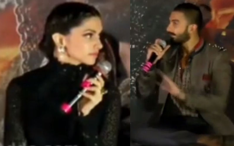 THROWBACK! Deepika Padukone Loses Her Cool On Ranveer Singh During Bajirao Mastani Promotions; Her DEATH STARE Leaves The Actor Speechless-WATCH VIDEO!