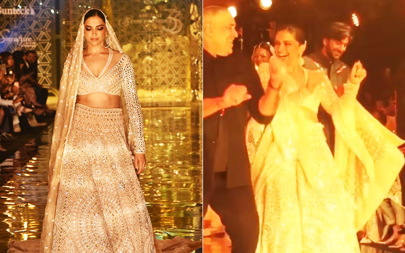 Deepika Padukone Breaks Into A Dance And Makes For A Stunning Showstopper For Abu Jani And Sandeep Khosla's Fashion Show