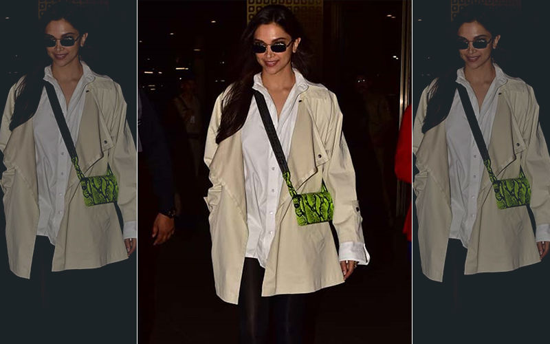 Deepika Padukone Is Back From New York; Keeps It Smart And Elegant At Airport