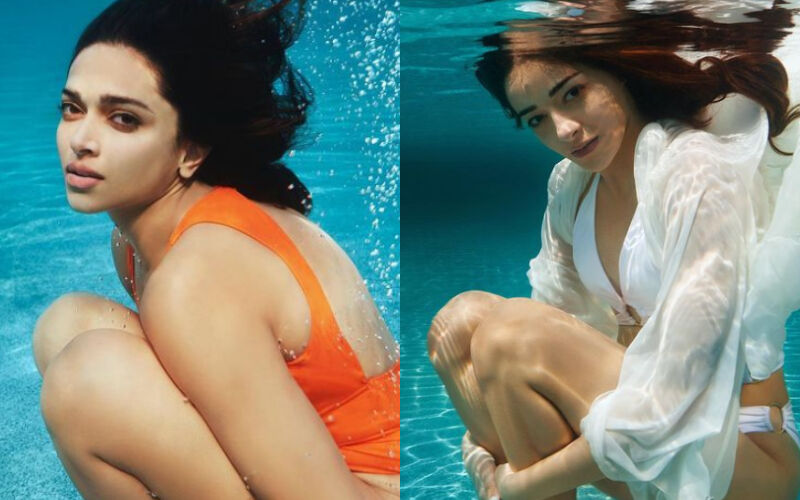 Deepika Padukone, Ananya Panday Dive Into The Pool For Stunning Underwater Shoot; DP Stuns In An Orange Monokini, Latter Slays In BIKINI-See PICS