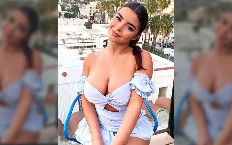 Demi Rose Flaunts Her Massive Curves In The Tiniest White Bikini On The Internet