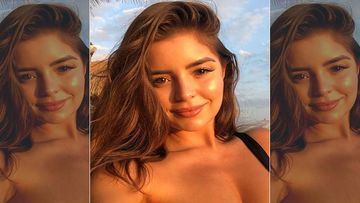 Demi Rose Flashes Her Enviable Curves In A Nude Crochet See-Through Dress That Leaves Little To Imagination