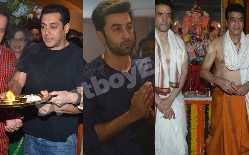 IN PICS: Salman, Ranbir, Jeetendra Celebrate Ganesh Chaturthi