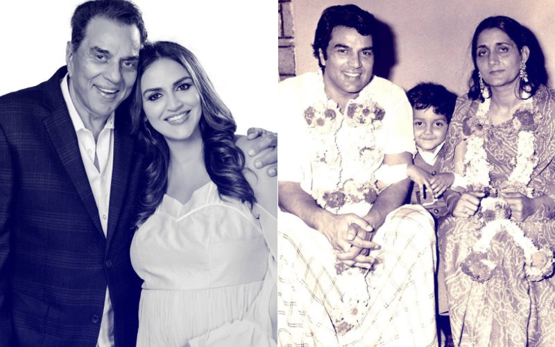 Esha Deol & Bobby Deol Share Lovely Pictures With Papa Dharam