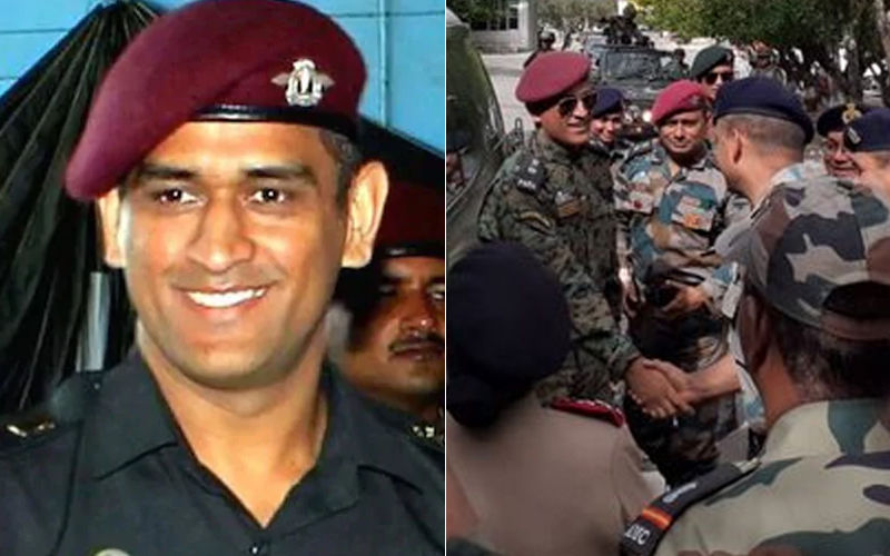 MS Dhoni Spends Time With Jawans At Army Hospital In Ladakh On The Ocassion Of Independence Day