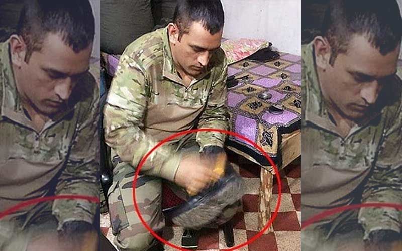 MS Dhoni Polishes His Shoes At The Army Camp And This Is How The Internet World Reacted