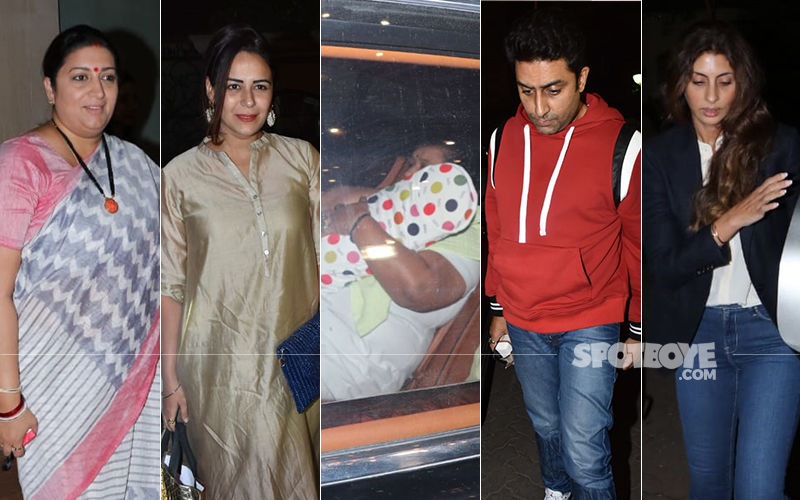 Dhoom Machi Dhoom: Smriti Irani, Abhishek Bachchan, Mona Singh At Ekta Kapoor's Son's Naamkaran Party And It Has Just Begun!