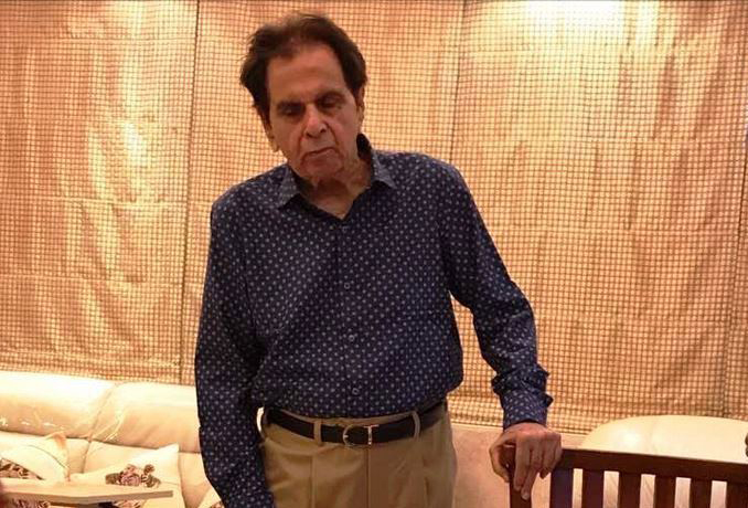 dilip kumar looks healthy and happy