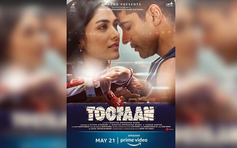 TOOFAAN New Poster Featuring Farhan Akhtar And Mrunal Takes The Excitement A Notch Up