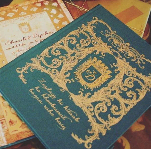 dipika kakkar and shoaib wedding card