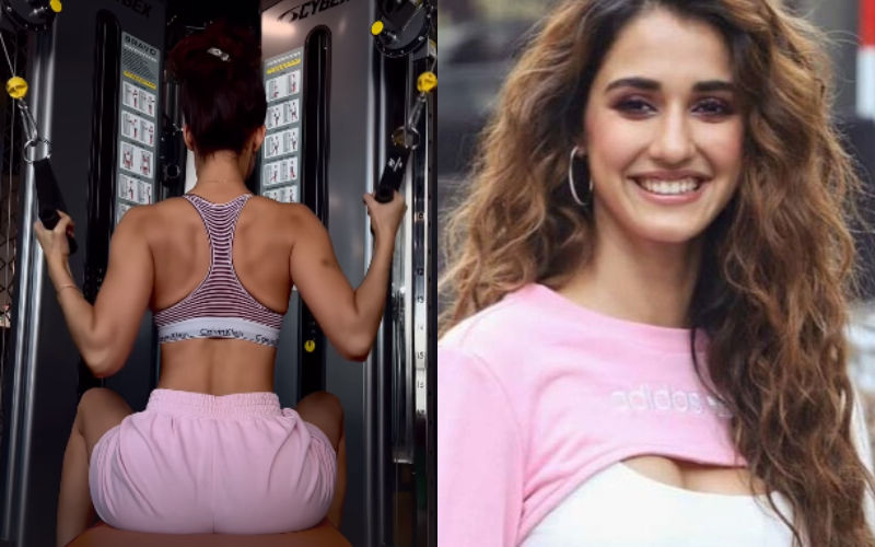 FITNESS GOALS! Disha Patani Shows Off Her Ripped Back Muscles In Bralette Top While Performing Intense Workout-Video Inside