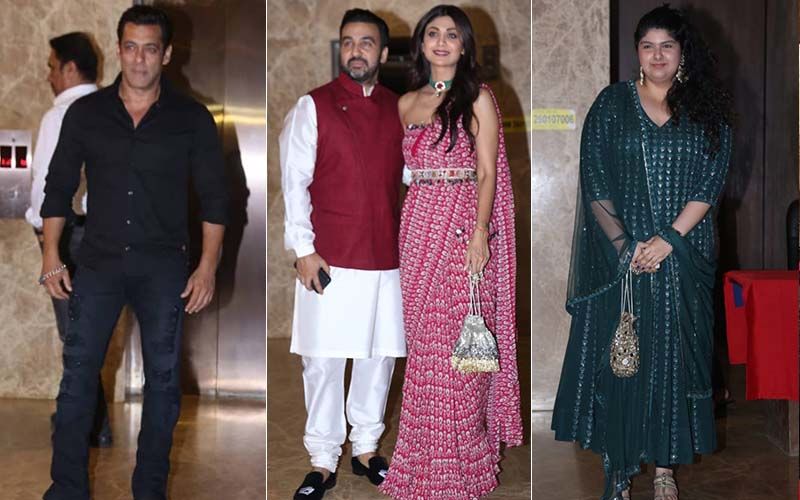 Diwali 2019: Salman Khan, Shilpa Shetty, Raj Kundra, Anshula Kapoor Bring In Season's First Diwali Party At Ramesh Taurani’s House