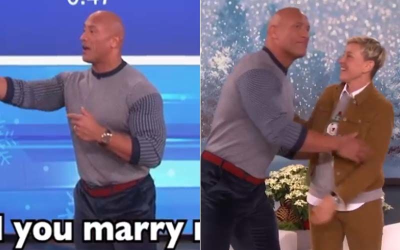 Dwayne Johnson Takes On Ellen DeGeneres In A Game Of ‘Heads Up’, Calls The Game Rigged After Losing-VIDEO