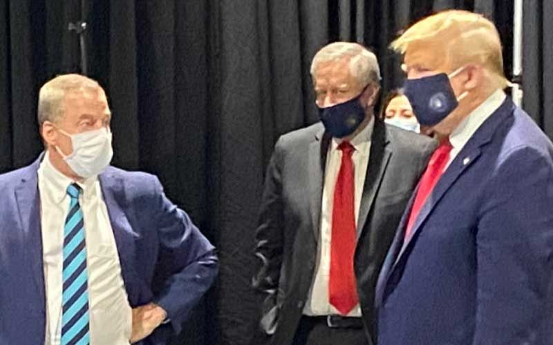 Donald Trump Wears A Face Mask For The Very First Time And The Internet Can't Stop Laughing At His 'Presidential Expense'