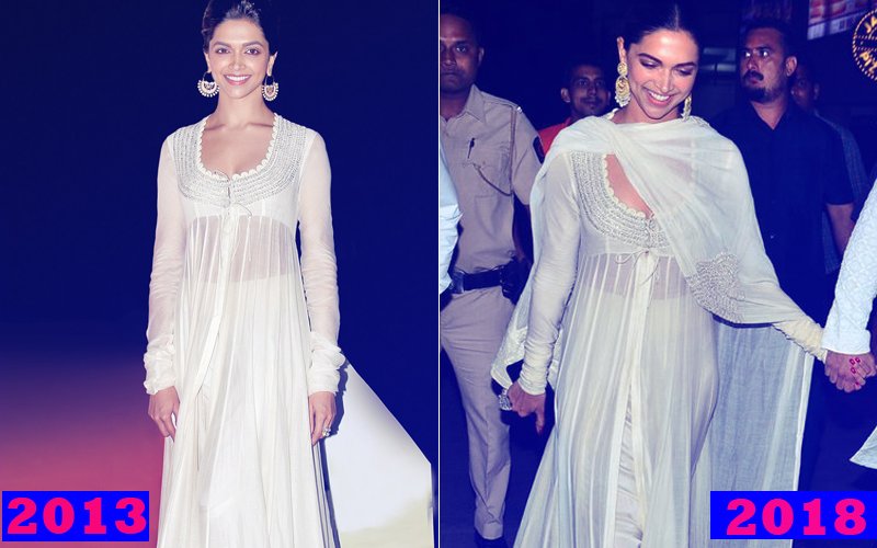 SAME SAME! Deepika Padukone REPEATS Her 2013 Outfit At Padmaavat Screening