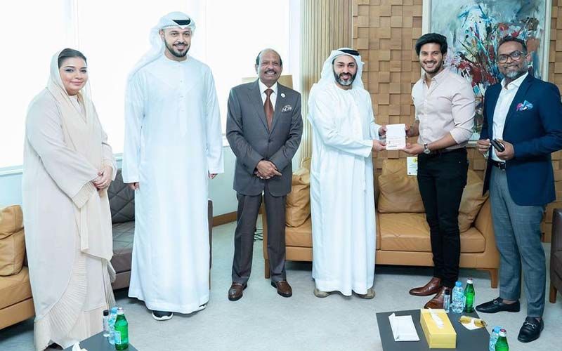 Dulquer Salmaan Shares Pics As He Receives UAE’s Golden Visa