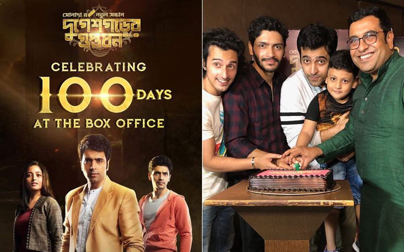 Durgeshgorer Guptodhon Completes 100 Days In Theatres, Abir Chatterjee Shares Celebration Pictures