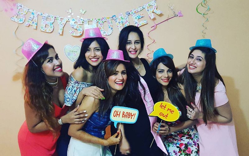 IN PICS: Chahatt Khanna’s friends throw surprise baby shower for her
