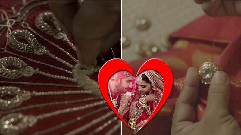 Watch How Deepika Padukone And Ranveer Singh’s Sindhi Wedding Outfits Were Made