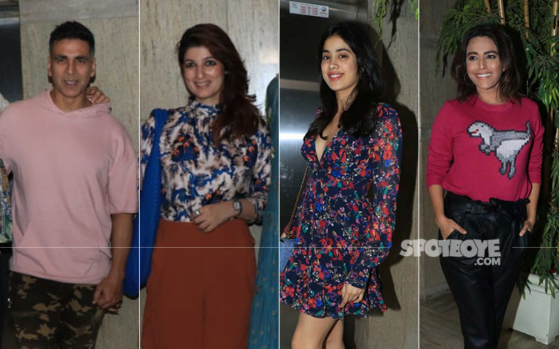 Ek Ladki Ko Dekha Toh Aisa Laga Screening: Akshay Kumar-Twinkle Khanna, Janhvi Kapoor, Swara Bhasker Watch The Film