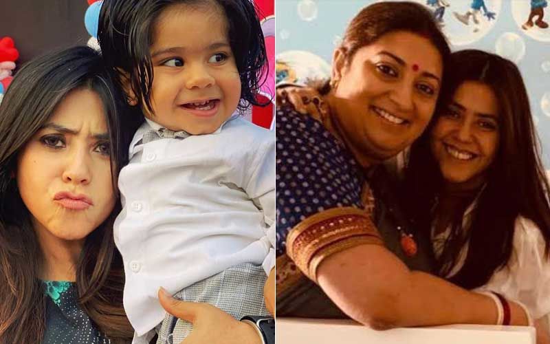 Ekta Kapoor Reveals Son Ravie’s Face, Maasi Smriti Irani Is Going Nuts; Terms Herself As The Coolest Politician