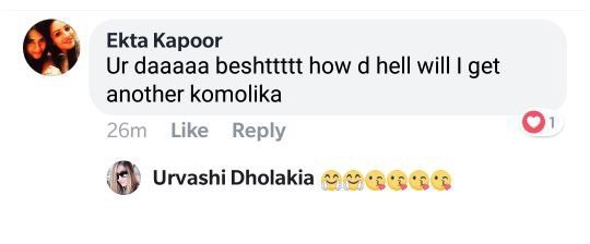 ekta kapoor message for urvashi dholakia ekta kapoor message for urvashi dholakia